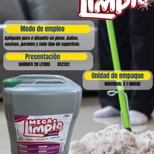 DESINFECTANTE GARRAFA 20 LITROS LAVANDA