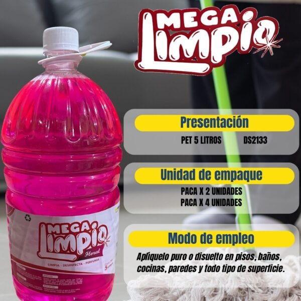 DESINFECTANTE PET 5 LITROS FLORAL