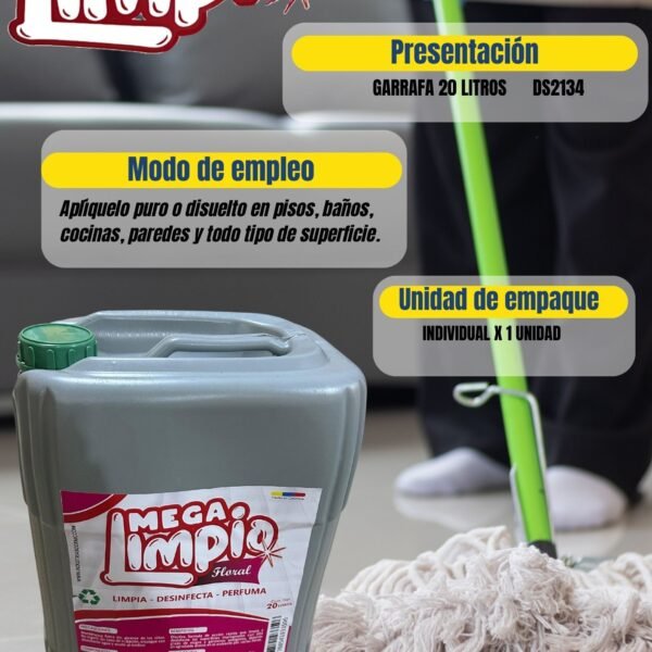 DESINFECTANTE GARRAFA 20 LITROS FLORAL