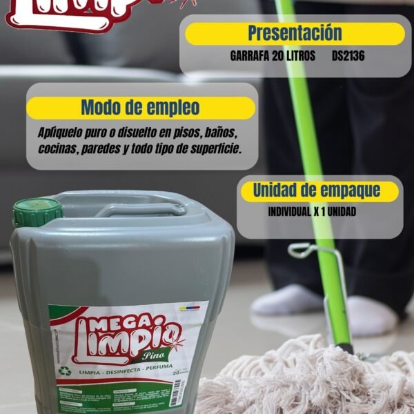 DESINFECTANTE GARRAFA 20 LITROS PINO